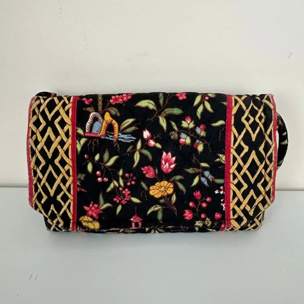 Vera Bradley Vintage Ming Strap Wallet Cotton Lightweight Organizer Crossbody - Picture 2 of 11